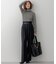 【Oggi1月号/CLASSY.11月号掲載】ウーステッドウール リブタートルネック ニット
