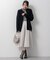 【Oggi1月号/CLASSY.11月号掲載】ウーステッドウール リブタートルネック ニット