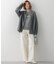 【洗える】23区DENIM ベルベットストレッチ ワイドパンツ