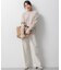 【洗える】23区DENIM ベルベットストレッチ ワイドパンツ