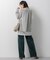 【洗える】23区DENIM ベルベットストレッチ ワイドパンツ