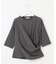 【SLOW/一部店舗限定】MVSコットン カシュクール 5分丈 Tシャツ