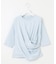【SLOW/一部店舗限定】MVSコットン カシュクール 5分丈 Tシャツ