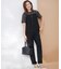 【Oggi・CLASSY.掲載】ストレッチジョーゼット テーパード パンツ