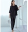 【Oggi・CLASSY.掲載】ストレッチジョーゼット テーパード パンツ
