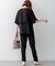 【Oggi・CLASSY.掲載】ストレッチジョーゼット テーパード パンツ
