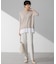 【Oggi・CLASSY.掲載】ストレッチジョーゼット テーパード パンツ