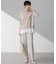 【Oggi・CLASSY.掲載】ストレッチジョーゼット テーパード パンツ
