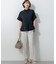 【Oggi・CLASSY.掲載】ストレッチジョーゼット テーパード パンツ