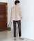 【Oggi・CLASSY.掲載】ストレッチジョーゼット テーパード パンツ