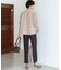 【Oggi・CLASSY.掲載】ストレッチジョーゼット テーパード パンツ