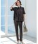 【Oggi・CLASSY.掲載】ストレッチジョーゼット テーパード パンツ