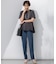 【Oggi・CLASSY.掲載】ストレッチジョーゼット テーパード パンツ