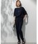 【Oggi・CLASSY.掲載】ストレッチジョーゼット テーパード パンツ