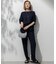 【Oggi・CLASSY.掲載】ストレッチジョーゼット テーパード パンツ