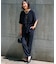 【Oggi・CLASSY.掲載】ストレッチジョーゼット テーパード パンツ