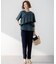 【Oggi・CLASSY.掲載】ストレッチジョーゼット テーパード パンツ