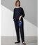 【Oggi・CLASSY.掲載】ストレッチジョーゼット テーパード パンツ