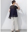 【Oggi5月号掲載/洗える】リネンレーヨンストレッチ ワイド パンツ