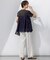 【Oggi5月号掲載/洗える】リネンレーヨンストレッチ ワイド パンツ