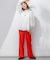 【Oggi5月号掲載/洗える】リネンレーヨンストレッチ ワイド パンツ