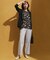 【Oggi5月号掲載/洗える】リネンレーヨンストレッチ ワイド パンツ