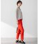 【洗える】リネンレーヨンストレッチ テーパード パンツ