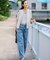 【見上愛さん着用/Oggi・VERY掲載/接触冷感】23区DENIM サマー ストレート ワイド パンツ