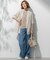 【FUDGE掲載/接触冷感】23区DENIM サマー タック ワイド パンツ