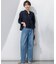 【FUDGE掲載/接触冷感】23区DENIM サマー タック ワイド パンツ