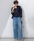 【FUDGE掲載/接触冷感】23区DENIM サマー タック ワイド パンツ
