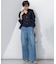 【FUDGE掲載/接触冷感】23区DENIM サマー タック ワイド パンツ