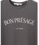 【接触冷感/洗える】BON-PRESAGE ロゴ フレンチスリーブ Tシャツ