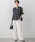 【WEB&一部店舗限定】ドットプリント サッカー ブラウス