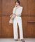 【CLASSY.掲載/洗える】スムージーコットン タートルネック ニット