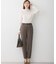 【CLASSY.掲載/洗える】スムージーコットン タートルネック ニット