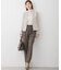 【CLASSY.掲載/洗える】スムージーコットン タートルネック ニット