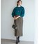 【CLASSY.掲載/洗える】スムージーコットン タートルネック ニット