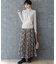 【CLASSY.掲載/洗える】スムージーコットン タートルネック ニット
