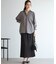 【SLOW/一部店舗限定】トリコットプリーツ Iライン スカート
