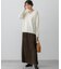 【SLOW/一部店舗限定】トリコットプリーツ Iライン スカート