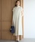 【SLOW/一部店舗限定】コットンライクテリー フーディー ワンピース
