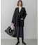 【洗える】ラクーンブレンドダブルフェイス フーディー ニットカーディガン