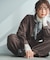 【SLOW/一部店舗限定】ガーメントツイル ワイドタック パンツ