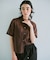 【見上愛さん着用/WEB&一部店舗限定カラーあり】シアー ポロニット