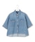 【SLOW/一部店舗限定】LIGHT DENIM クロップド シャツ