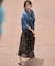 【SLOW/一部店舗限定】LIGHT DENIM クロップド シャツ