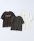 リラクシーシルエット メッセージ ロゴTシャツ