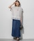 コットンフォルムレースコンビ カットソー