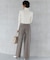 【CLASSY.・CanCam掲載】ウーステッドウール リブタートル ニット